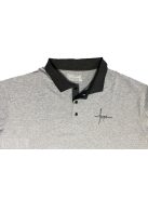 Rövid ujjú póló galléros melírszürke Hope