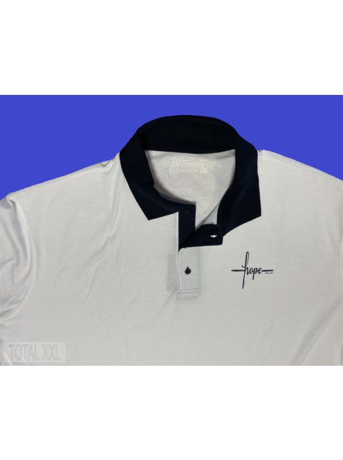 Rövid ujjú póló galléros fehér Hope