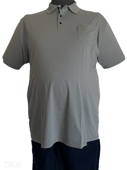 Rövid ujjú póló galléros zsebes keki