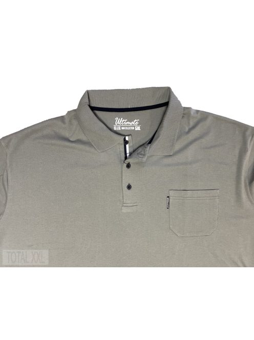 Rövid ujjú póló galléros zsebes keki