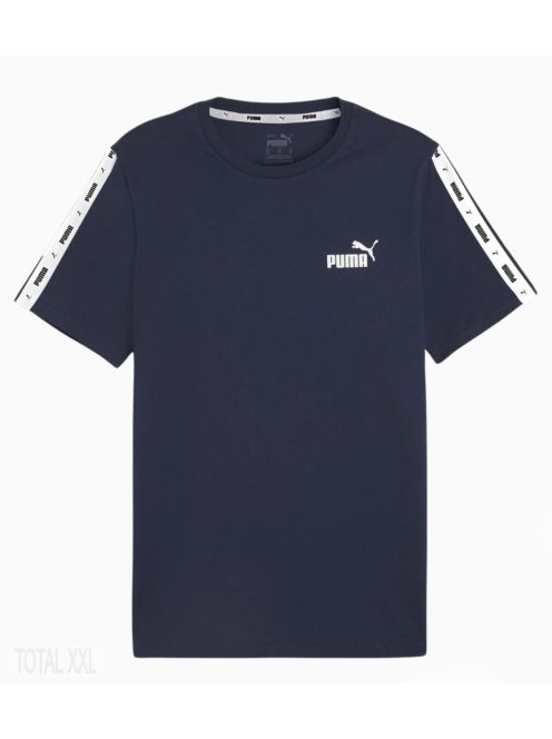 PUMA póló sötétkék ujján nyomott minta